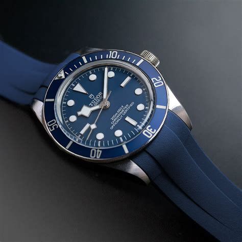 tudor black bay 58 rubber b|tudor black 58 blue.